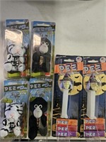 Lot of 6 new PEZ dispensers and key chains