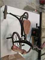Vintage metal tricycle decor