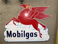 Mobil Gas Metal Sign,