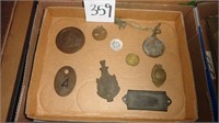 Vintage Brass Special Officer Badge / Pendulum /