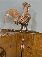 Copper Rooster Weather Vane,