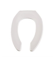 Commercial Plastic White Elongated Toilet Seat