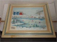 Framed Original Oil Painting BY Dorothy