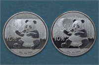2 - 1ozt 2017 China Pandas (2ozt TW)