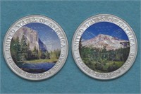 2 - ASE Silver Eagles Colorized Landmarks
