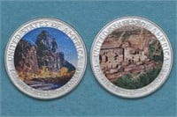 2 - ASE Silver Eagles Colorized Landmarks