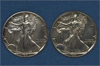 2 - ASE Silver Eagles Colorized (2ozt TW)