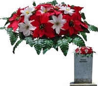 Christmas Flowers- Outdoor Tomb Decoration Cemeter