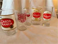 Collectors, beer glasses
