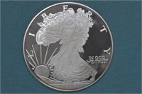 4ozt Silver .999 Round Silver Eagle