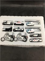 lot with 10 Pieces Highway patrol set
