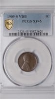 1909-S VDB Lincoln Head Cent PCGS XF45