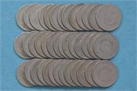 3 rolls of Liberty Head V Nickels