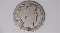 1897-S Liberty Head Barber Half Dollar