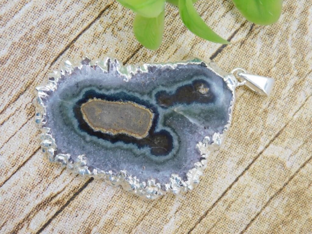 AMETHYST STALACTITE PENDANT ROCK STONE LAPIDARY SP