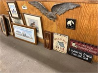 Asmt of Pictures, Eagle Wall Hanging,