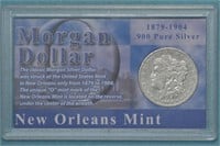 1900-O Morgan Silver Dollar Encased