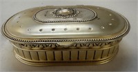 10” Gold Tone Metal Jewelry Box