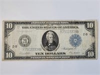 1914 $10 Reserve Note Blue Seal FR-911