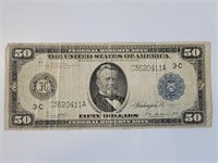 1914 $50 Reserve Note Blue Seal FR-1035