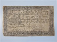 Colonial Note 2 Shillings and 6 Pence