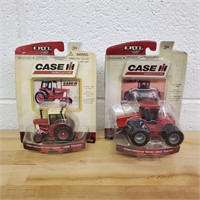 Lot Of 2 Case Die-Cast 1:64 Scale Tractors
