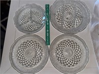 Four crystal? Serving dishes