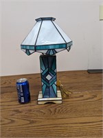 VTG Fully Stained Glass Table Lamp