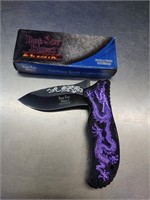 ~Dark Side Knife- Purple Dragon