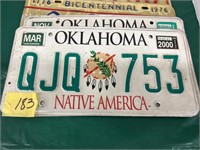 Oklahoma, DC, MD, Nebraska Retired Car Tags