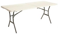 Lifetime 6 ft. Fold-in-Half Table: Almond