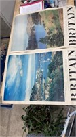 2 Vintage British Travel Posters