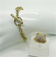 925 Judith Ripka Ring & Bracelet