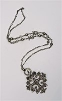 925 Vintage Cini Gothic Cross Necklace