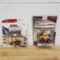 Lot Of 2 Case 1:64 Scale Die-Cast Tractors