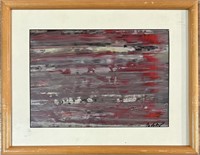 GERHARD RICHTER OIL ON PAPER ABSTRACT
