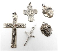 STERLING RELIGIOUS SMALL PENDANTS
