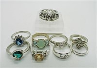 Sterling Silver Tone Rings