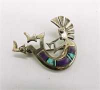 Kokopelli Pendant Pin 925