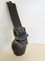 Copper Cowbell on Large Leather Strap