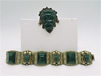 Vintage Aztec Jewelry Set 925