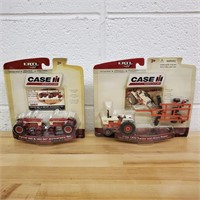 Lot Of 2 Case Die-Cast Tractor Sets