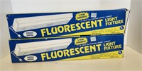 Fluorescent Under Cabinet Light Fixtures (2) NEW