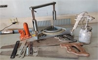 U - HAND SAWS, MITER SAW, PNEUMATIC SPRAYER