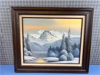 SIGNED C.S. KENY ORIGINAL OIL ON CANVAS FRAMED ART