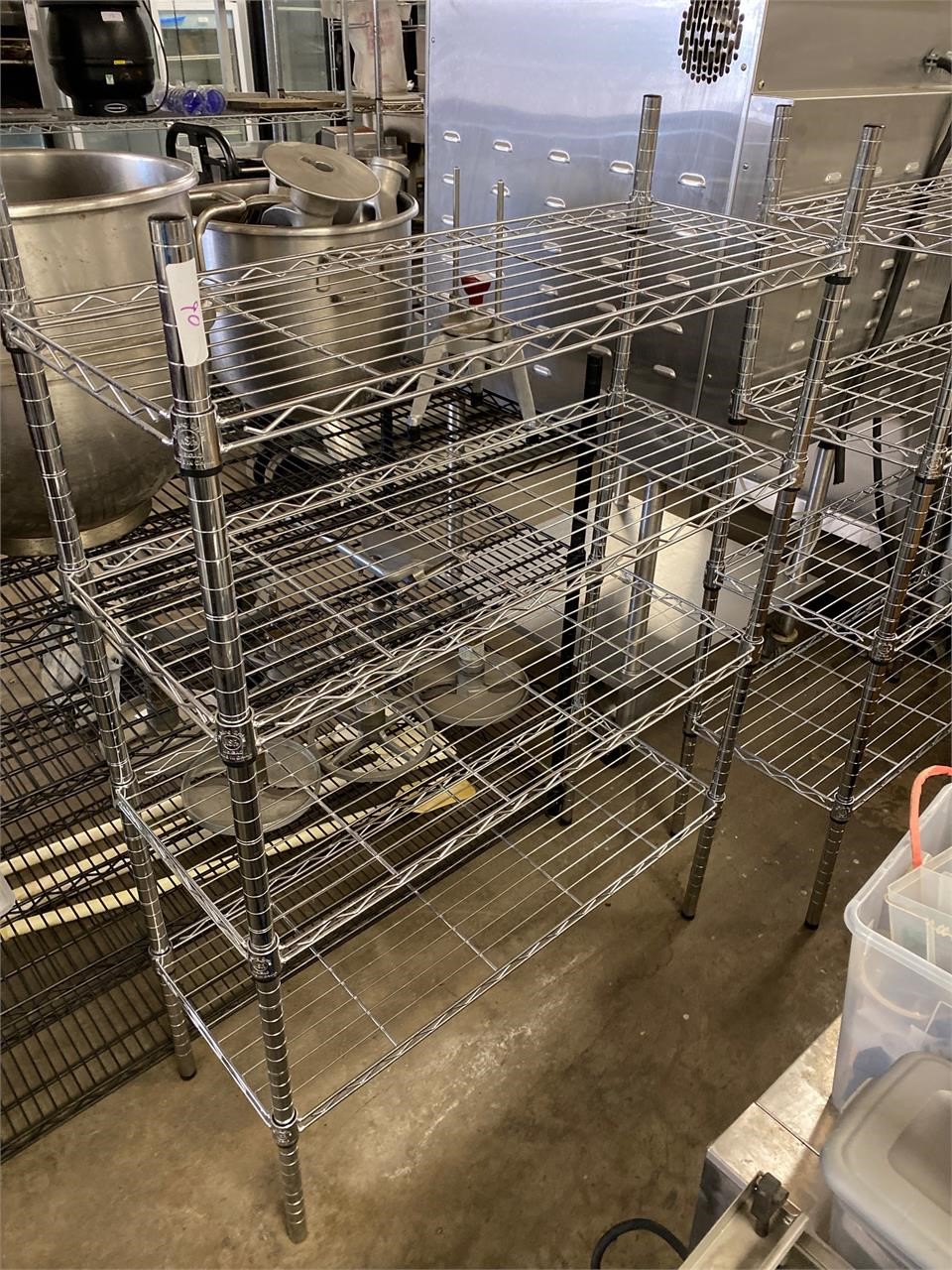 Like New! Wire Storage Rack w/ 4 Shelves