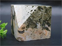 OCEAN JASPER BALANCING CUBE ROCK STONE LAPIDARY SP