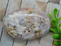 HATMANS FLOWER PETAL AGATE ROCK STONE LAPIDARY SPE