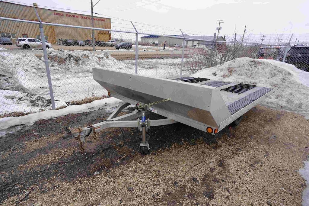 2012 Triton aluminum double skidoo trailer