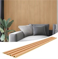 8-Pack 96 x 6in. WPC Acoustic Slat Wall Panels
